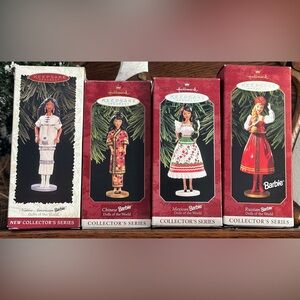 Hallmark Dolls of the World Ornaments - Complete Set of 4